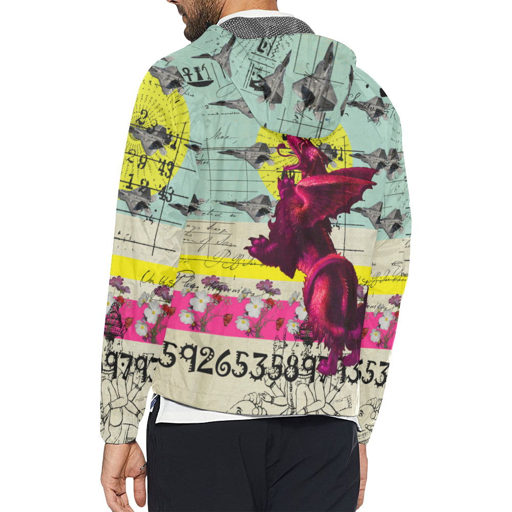 FLOWER POWER II All Over Print Windbreaker